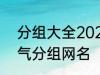 分组大全2022最新版的 高冷二字霸气分组网名