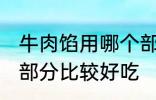 牛肉馅用哪个部位的牛肉 牛肉馅哪个部分比较好吃